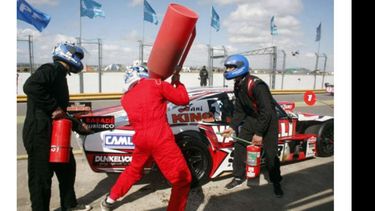 CLAVE. El Donto Racing en el ensayo de reabastecimiento..