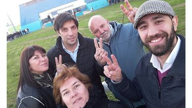 ACTO. Moraco y Klages en Bolivar, para el lanzamiento de Randazzo..