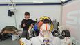 BOXES. Toto Perea junto a su Kart alistado por el equipo de Matías Milla. BOXES. Toto Perea junto a su Kart alistado por el equipo de Matías Milla.