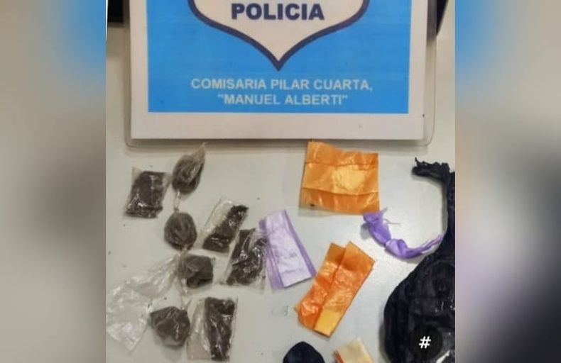 En poder del sujeto se secuestraron varias dosis de cocaína y marihuana.&nbsp;