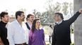 CLUB MUNICIPAL DERQUI. El intendente y el ministro Kreplak durante la actividad de ayer miércoles.