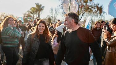 NUEVA PLAZA. Achával presentó la obra con Soledad Peralta.
