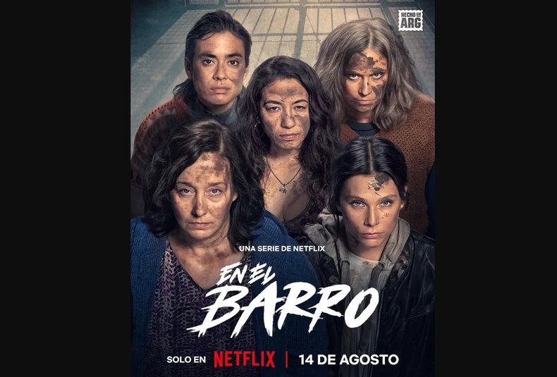 El afiche oficial de En el barro, con Valentina Zenere.
