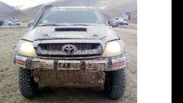 Protagonista. Lucho, la camioneta del Del Viso Dakar Team..