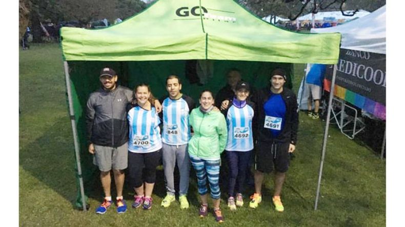 EN CARPA. El Go Team tuvo sus representantes bien resguardados para afrontar la Carrera Maya..