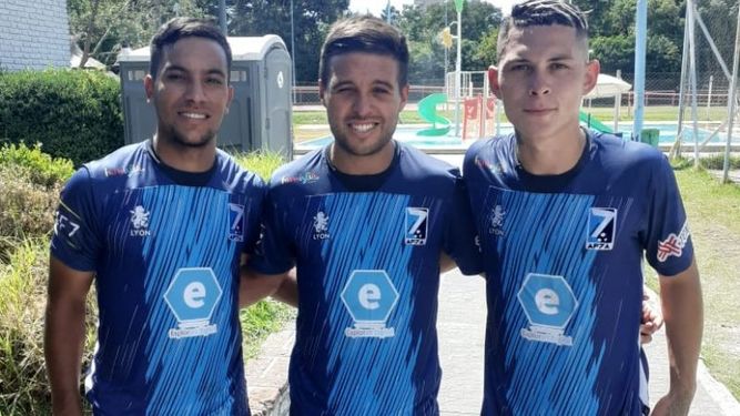 LOCALES. Esteban Inofre, Cristian Fargi y Braian Navarro, los pilarenses de Selección..