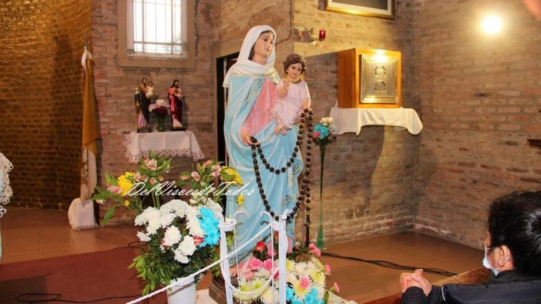 La Virgen se quedará en Pilar hasta el 22 de mayo. Foto: Del Viso es de Todos. .