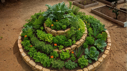 Huerta en espiral: una forma diferente de cultivar Huerta en espiral: una forma diferente de cultivar