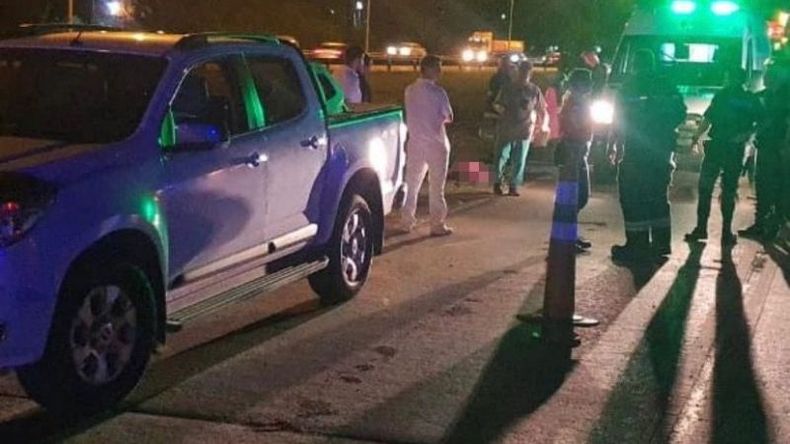 El fatal accidente se produjo en una zona poco iluminada de Colectora. Foto: El Día de Escobar..