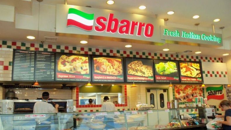 Sbarro tiene más de 1.000 franquicias en 26 países..