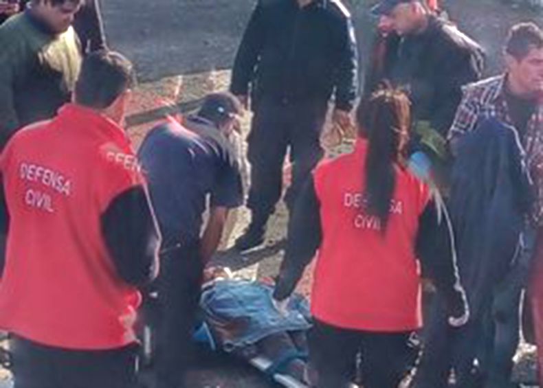HERIDAS. La mujer y la menor tuvieron que ser trasladadas.