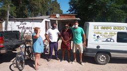 SEDE LOCAL. Las bicis se entregan en el comedor Fortines del Sol, de Villa Rosa..