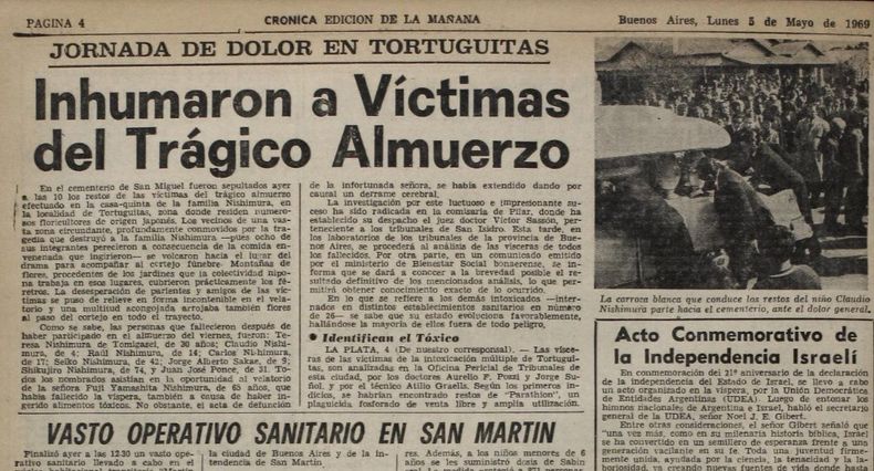 La tragedia se desató en pocas horas en Tortuguitas, tras comer arroz contaminado con un plaguicida.