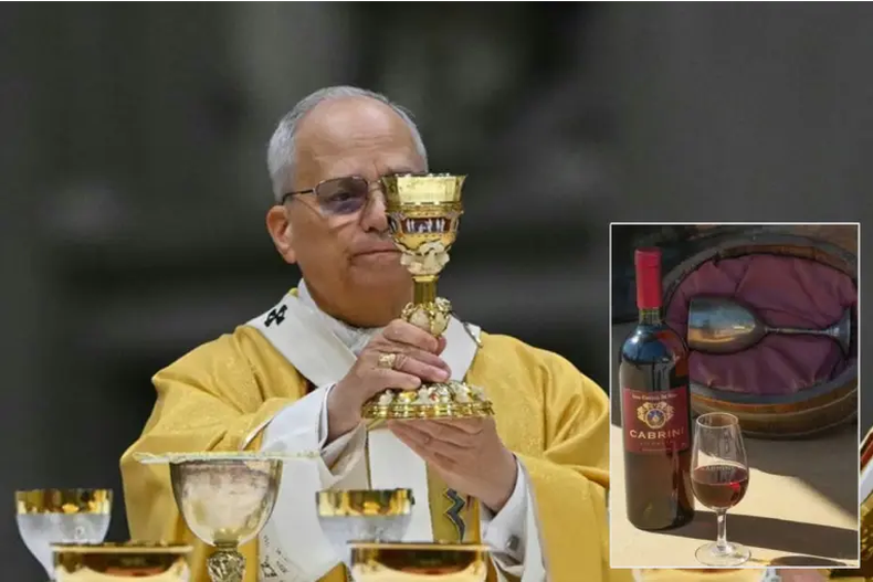 El vino que eligieron para la misa del Papa León XIV en Luján. (Los Andes).