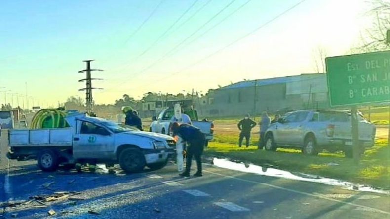 VUELCO. Fue en el kilómetro 56 de Panamericana, el inicio del caos. Foto: @juancaimpacto..