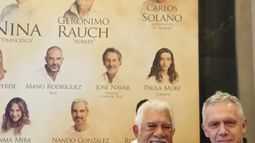 El director musical Gerardo Gardelín, quien está trabajando en Madrid con la obra “Los puentes de Madison”, recibió la visita del gran Raúl Lavié.