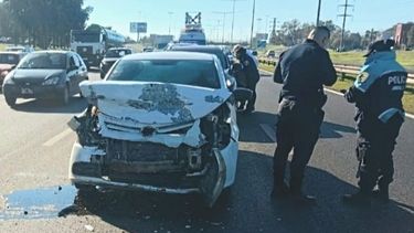 El choque se produjo a la altura del Kilómetro 42,900 de la Panamericana.&nbsp;