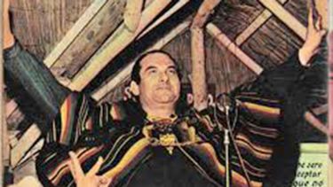 Tibor Gordon en Arco Iris, su predio de Manzone.