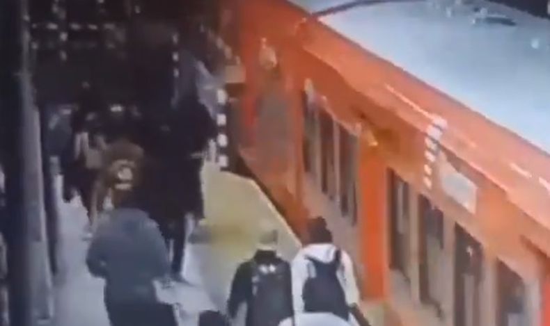 Las imágenes del ataque en la estación Manuel Alberti.
