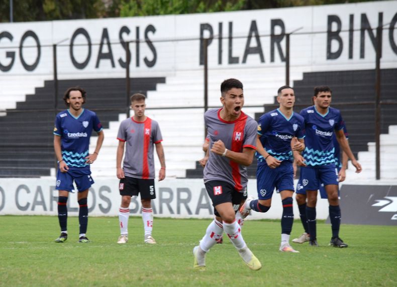 GRITO DE GOL. Rodrigo Ramírez consiguió, de penal, el primer descuento de Atlético.&nbsp;