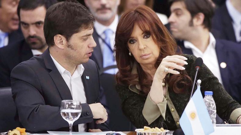 NUEVO CAPÍTULO. La expresidenta Cristina Fernández y el gobernador Axel Kicillof.