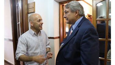 MANO A MANO. Ducoté recibió a D’Onofrio..