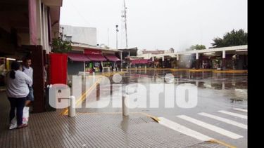 La terminal vacía, en un paro anterior..