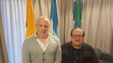 ENCUENTRO. Néstor Dolera y Alfredo Ventura coincidieron en el diagnóstico y buscan paliativos.