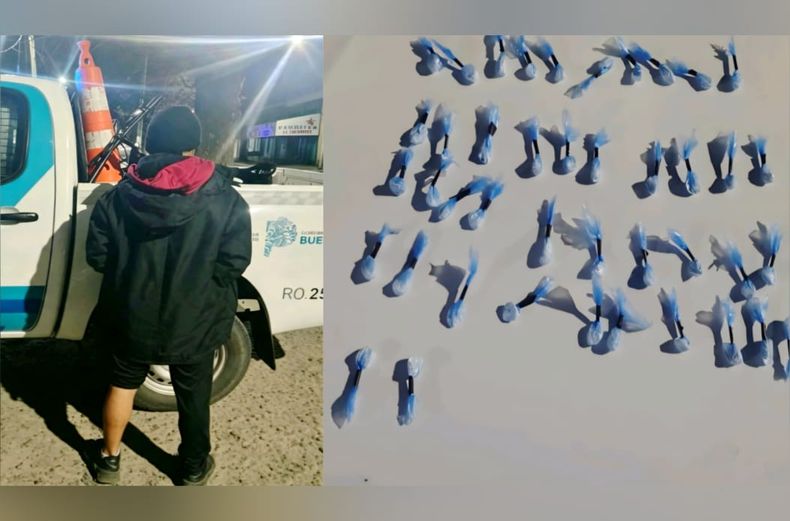El detenido tiene 28 años y fue detenido con 43 dosis de cocaína para la venta.&nbsp;