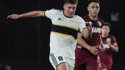 Román Rodríguez fue el primer recambio que utilizó Boca Juniors en la Copa Libertadores Sub 20.