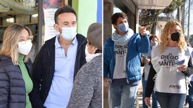 A LA CALLE. La dupla Neuspiller-Cáceres y Leguizamón ya compiten en el territorio..