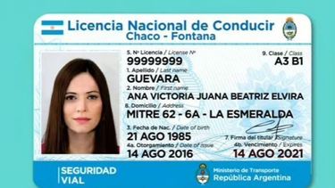 MODELO. Así será la nueva licencia, que ya está vigente..