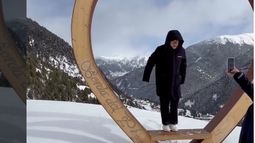 Franco Colapinto disfrutando la nieve de Andorra. Franco Colapinto disfrutando la nieve de Andorra.