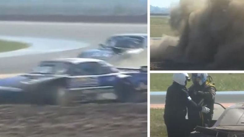 La secuencia del accidente de Perea..