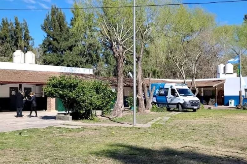 La escuela secundaria en la que ocurrió el ataque, en Escobar.