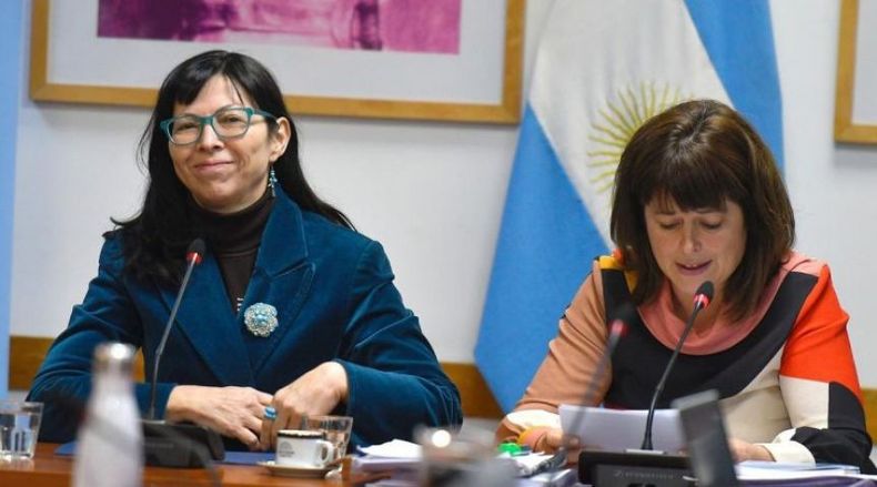DEBATE. Silvina Batakis junto a la diputada Carolina Gaillard.&nbsp;