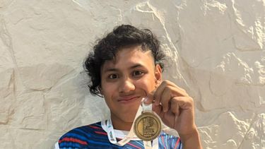 Theo Ferreyra se llevó el oro en velocidad para la divisional PC 37 U15.