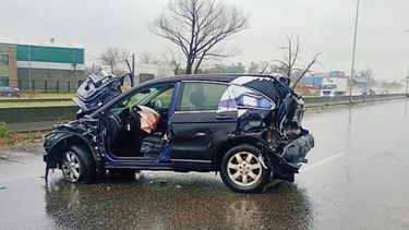 El conductor del Honda tuvo que ser trasladado al Hospital Central de Pilar.&nbsp;