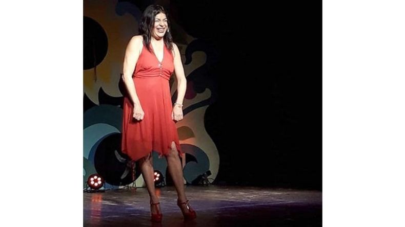 A pura risa. Claribel Medina fue una de las actrices (junto a Marta González, María Valenzuela, Ernestina Pais y Divina Gloria) que el domingo hizo reír a un Teatro Lope de Vega que lució repleto en “El show de la menopausia”..