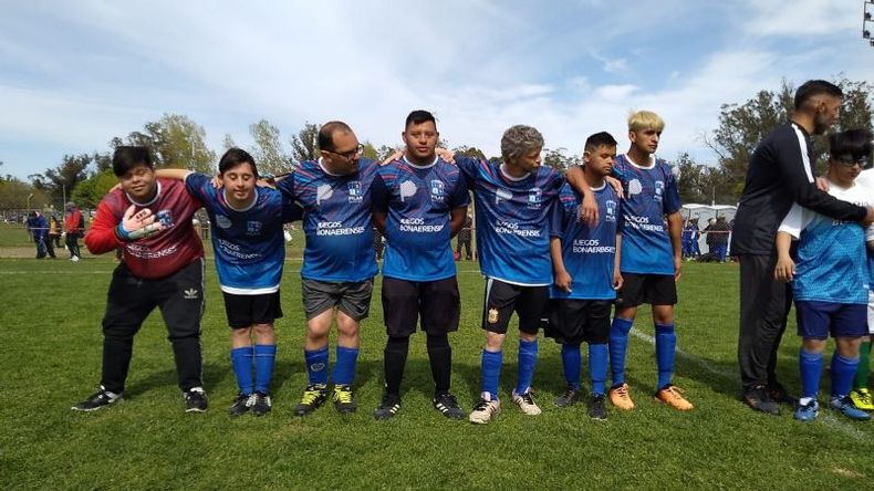 El equipo de Fútbol PCD Síndrome de Down..