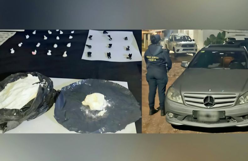 OPERATIVO. En la vivienda allanada se secuestró droga y un automóvil.&nbsp;