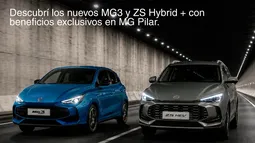 MODELOS. El MG3 Hybrid+ y la MG ZS Hybrid+, un SUV de la marca.