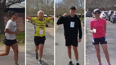 CLASIFICADOS. Florencia Tappia (Universitarios), Daniel Aranzasti (Adultos Mayores), Iván Bruno (PCD) y Nélida Andino (Mayores) serán los representantes de Pilar en los 10K.