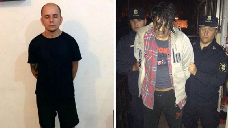 DETENIDOS. Rubén Elías Cutti Acosta (25) y César “El Indio” Mendoza (44)..