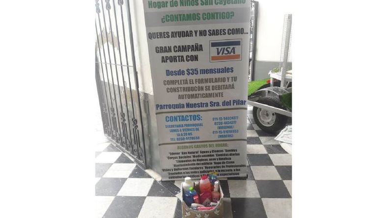 Con la campaña de Visa se recaudaron 19.000 pesos..