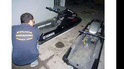 La DDI Pilar recuperó las motos de agua que habían sido robadas en San Clemente..