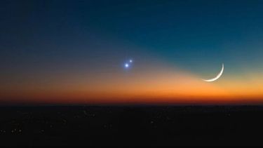 la espectacular conjuncion venus y jupiter