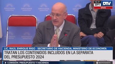 Funcionarios nacionales pasaron por Diputados para continuar el debate del Presupuesto 2024.