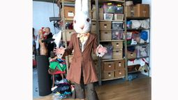 El Conejo de Pascua ya está listo para guiar la búsqueda..