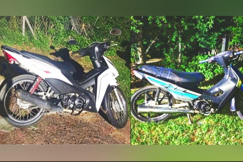 Las motos habían sido robadas en 2023 y en marzo de este año, respectivamente.&nbsp;